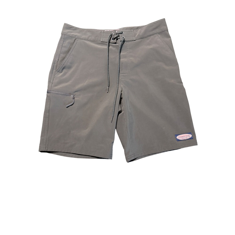 Vineyard Vines Men's 9" Performance On-The-Go Board Shorts Gray Size 30